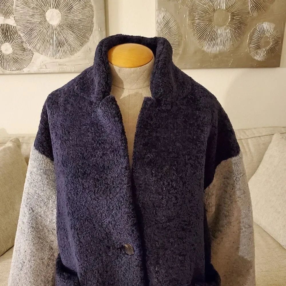 Court & Rowe Haley Colorblock Teddy Coat - Picture 4 of 12